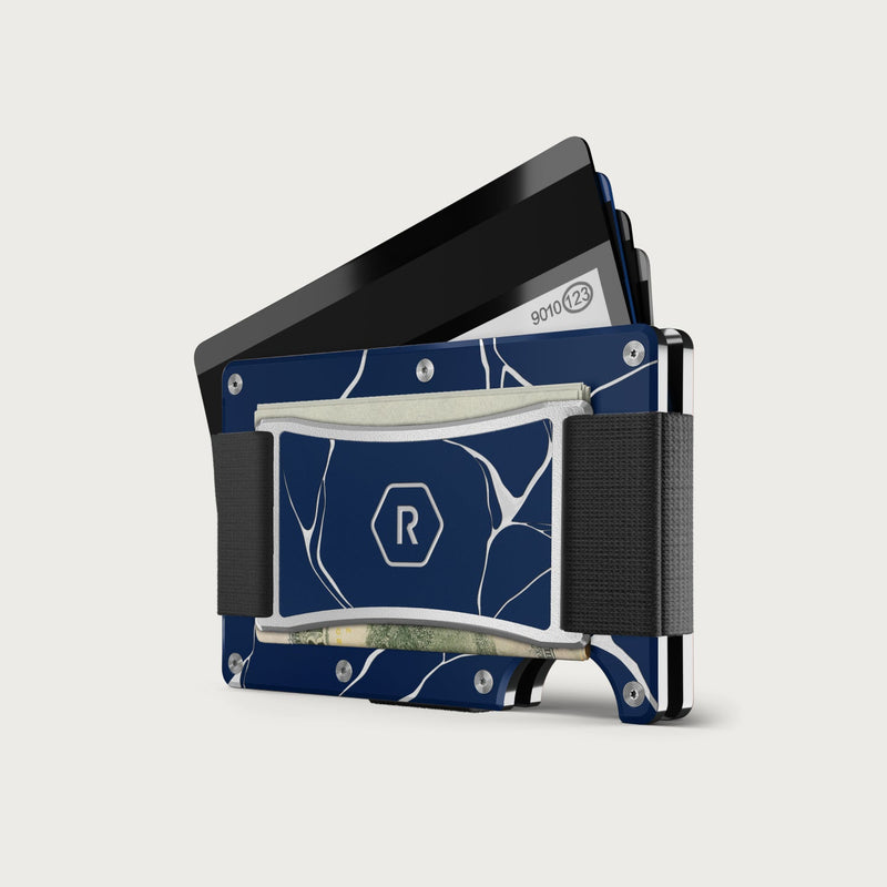 Ridge Wallet + Power Bank + KeyCase - Kintsugi - Navy + Matte Black + Kintsugi - Navy