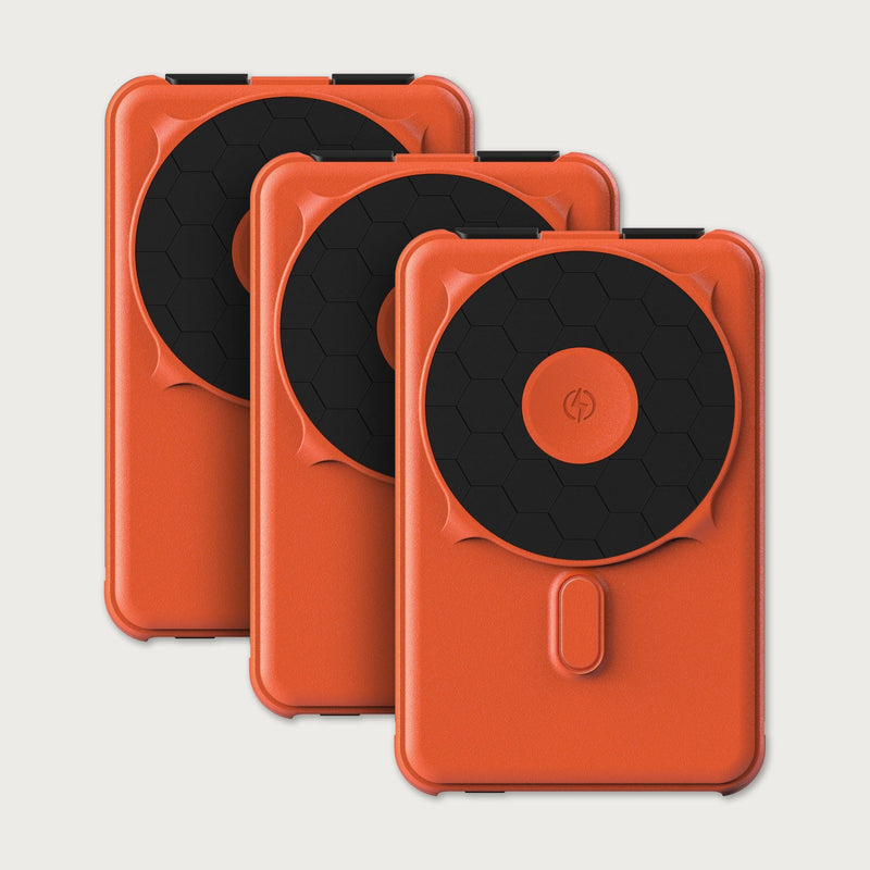 Ridge Power Bank - 10k mAh Bundle - Basecamp Orange - 3-Pack