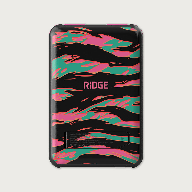 Ridge Power Bank - 10k mAh - Neon Tiger